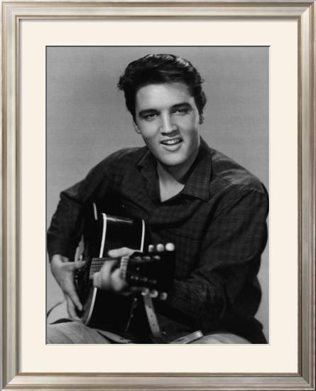 Elvis Presley – Poster - Canvas Print - Wooden Hanging Scroll Frame 