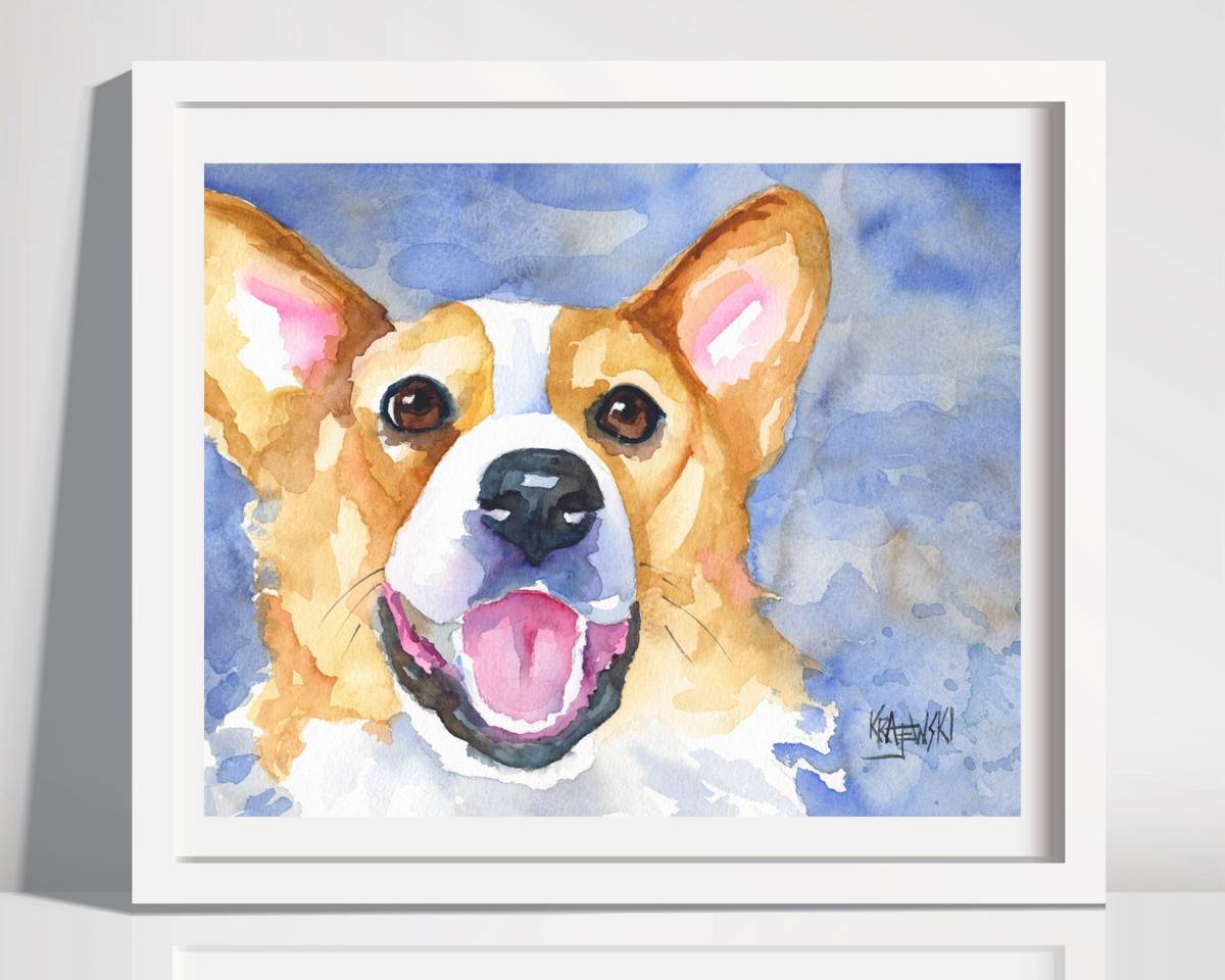 Corgi Gifts, Corgi Mom, Welsh Corgi Art Print Watercolor Painting ...