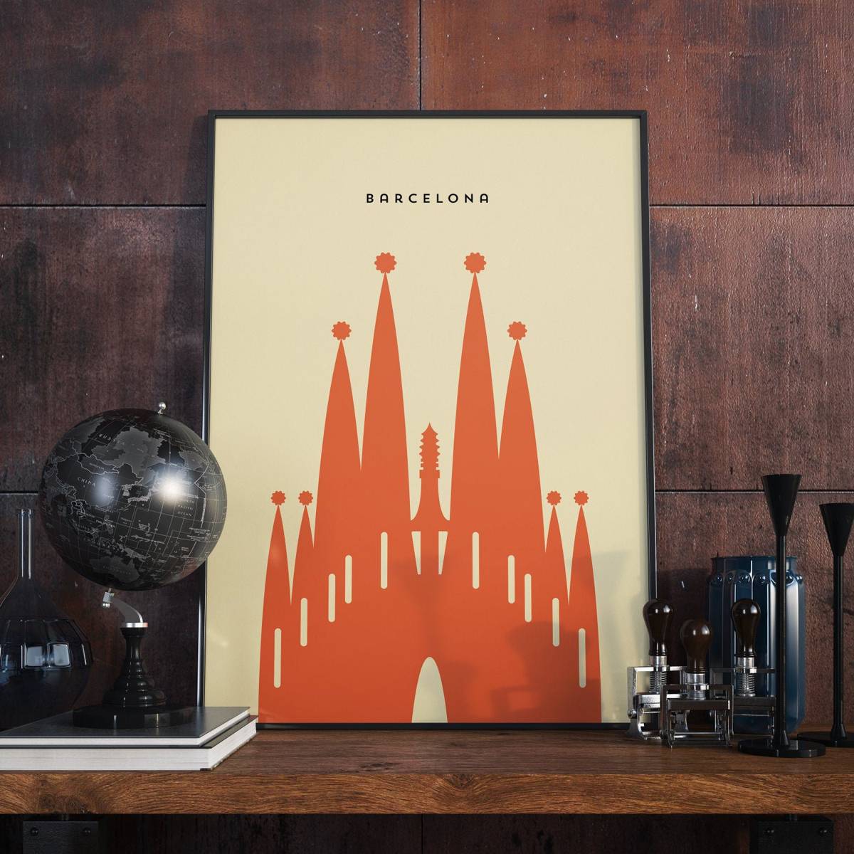 Barcelona, Barcelona Sagrada Familia – Poster - Canvas Print - Wooden ...