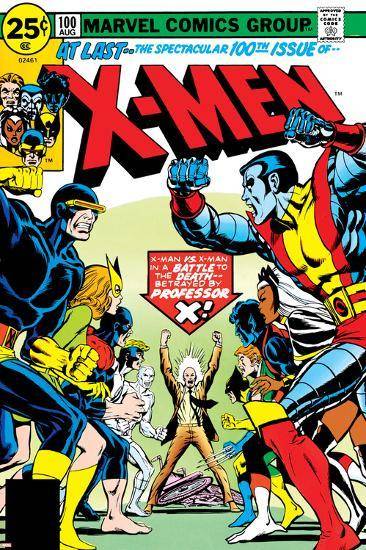 Marvel Comics Retro: The X-Men Comic Book Cover No.100, Professor X ...