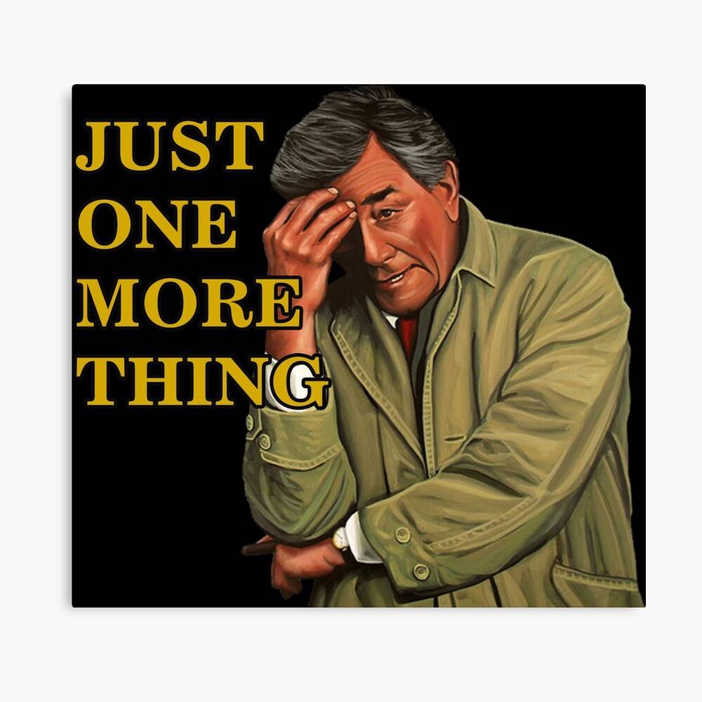 Columbo Detective Movie Cinema – Poster - Canvas Print - Wooden Hanging ...