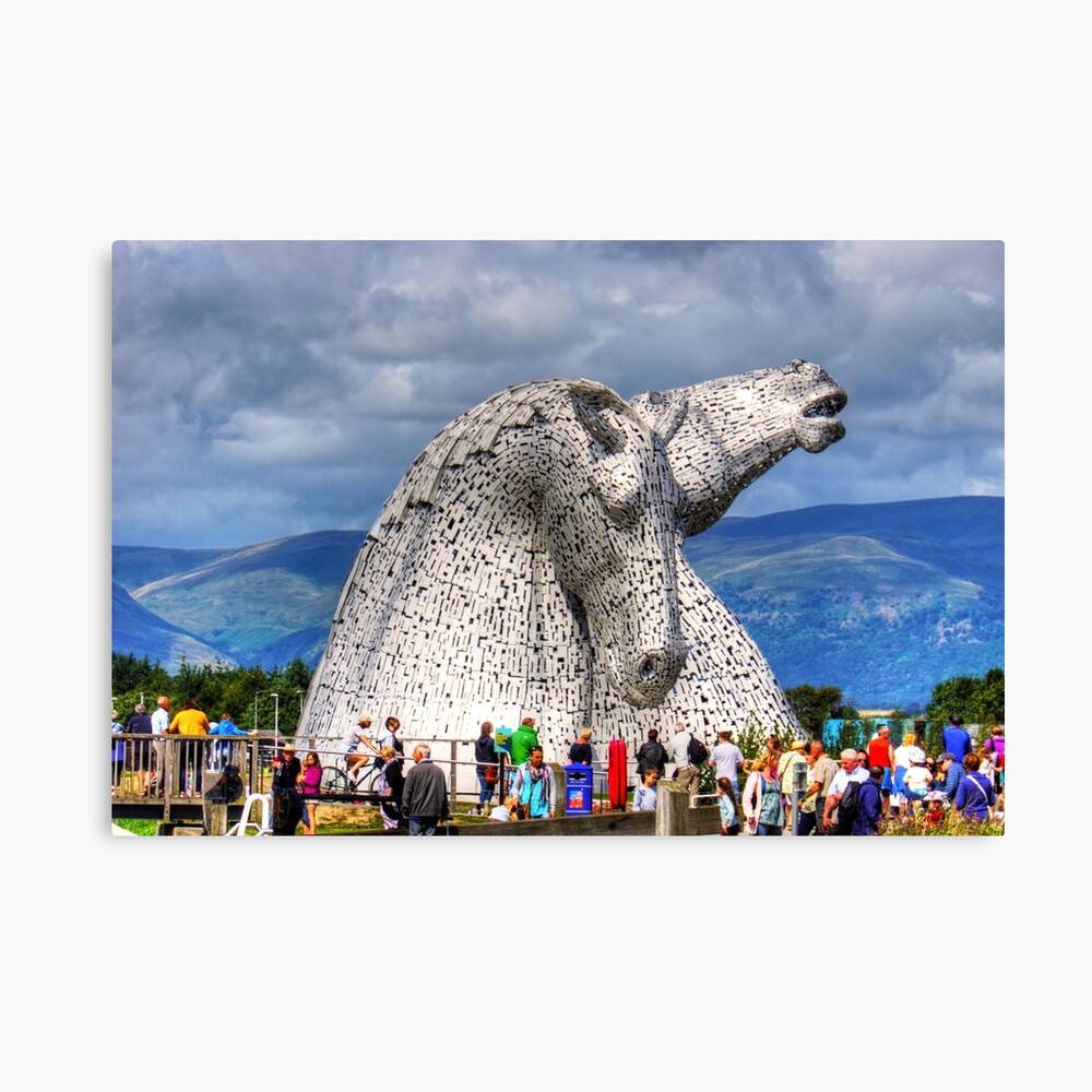 Come See The Kelpies The Helix Falkirk Mythical Water Creature Poster