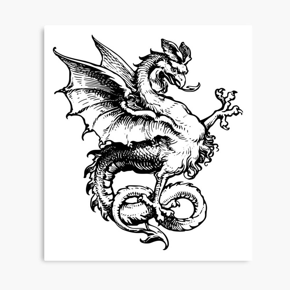 Dragon logo tattoo Royalty Free Vector Image - VectorStock