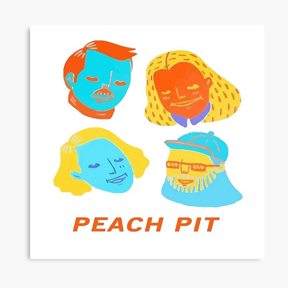 Peach Pit Indie Indie Pop Indie Band Tommys Party Poster Canvas Print Wooden Hanging Scroll Frame Royal Decor Home