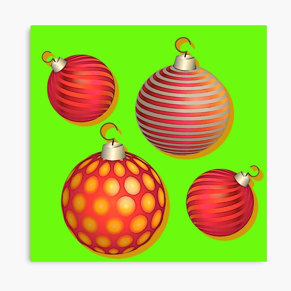 Colorful Christmas Tree Balls Christmas Ugly Christmas – Poster