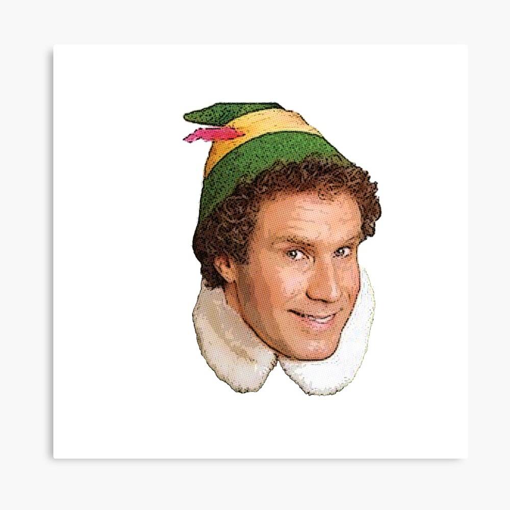 Buddy The Elf Will Ferrell Christmas Movie Poster Canvas Print