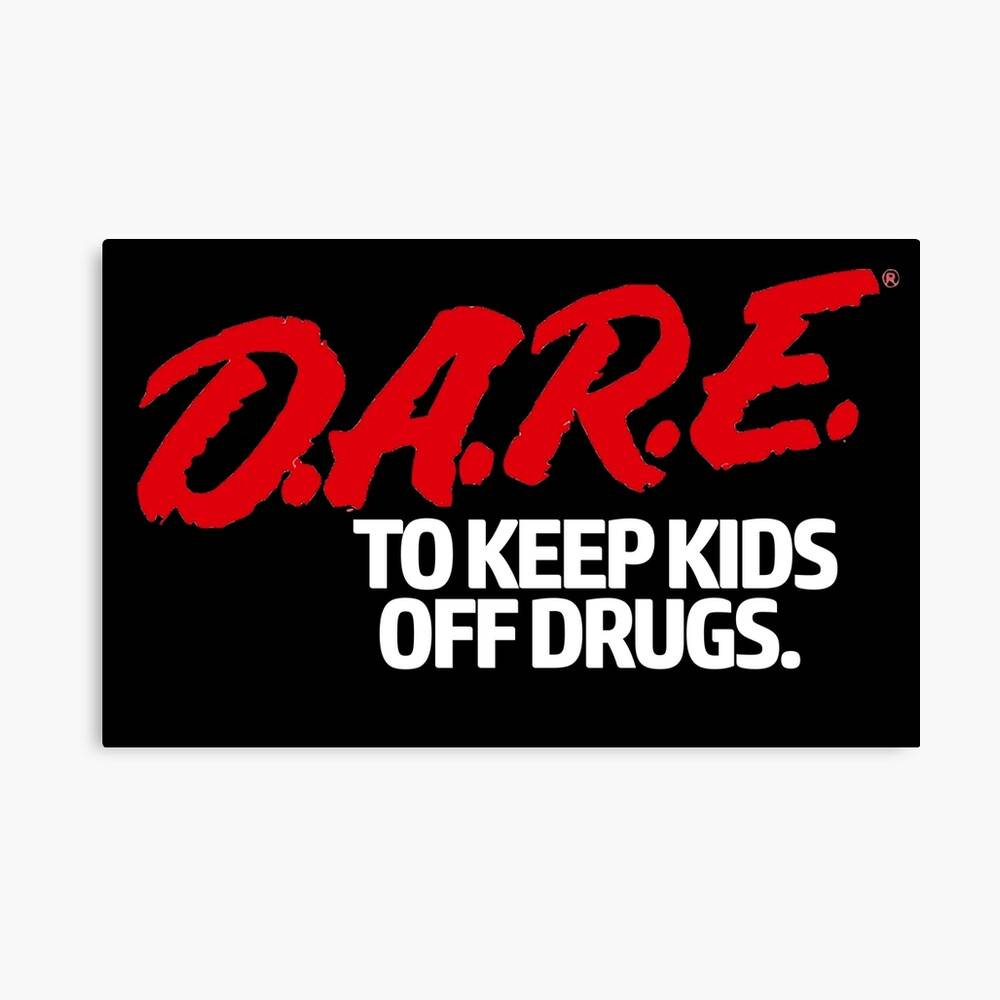 Dare Dare Dare Vintage 90S Logo Poster Canvas Print Wooden Hanging Scroll Frame Royal