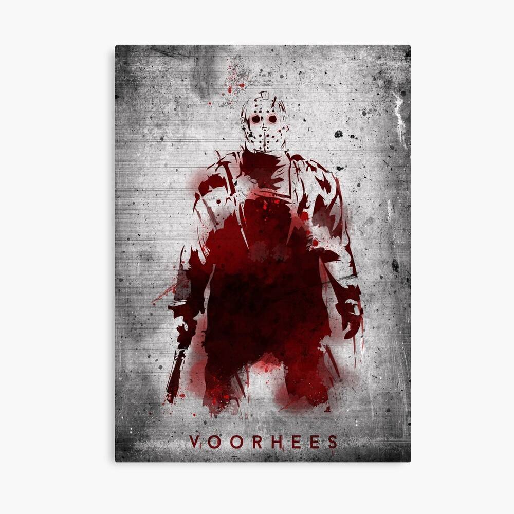 Jason Friday The 13Th Halloween Horror – Poster - Canvas Print - Wooden ...