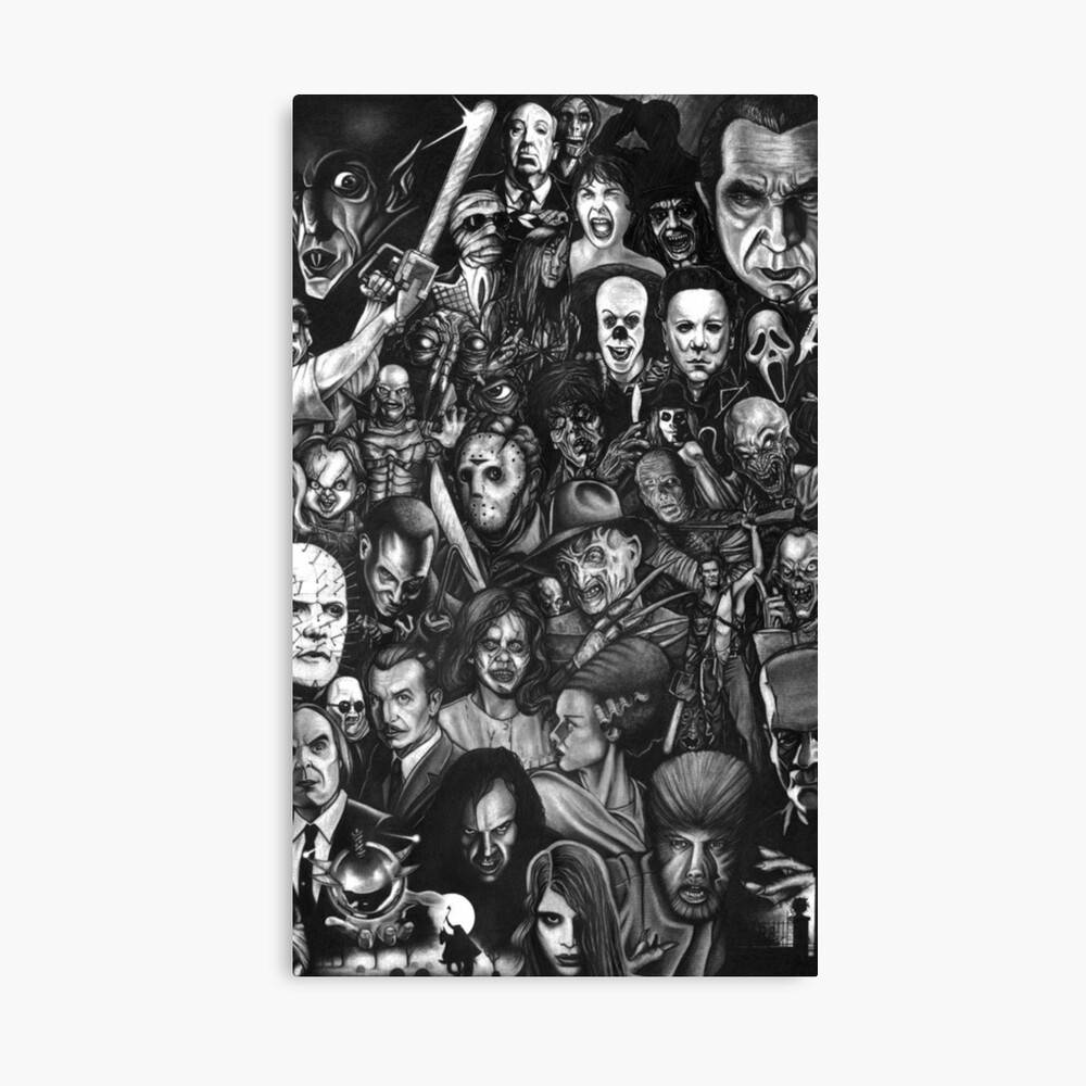 Classic Horror Movies Trend Cute Modern Vintage – Poster - Canvas Print ...