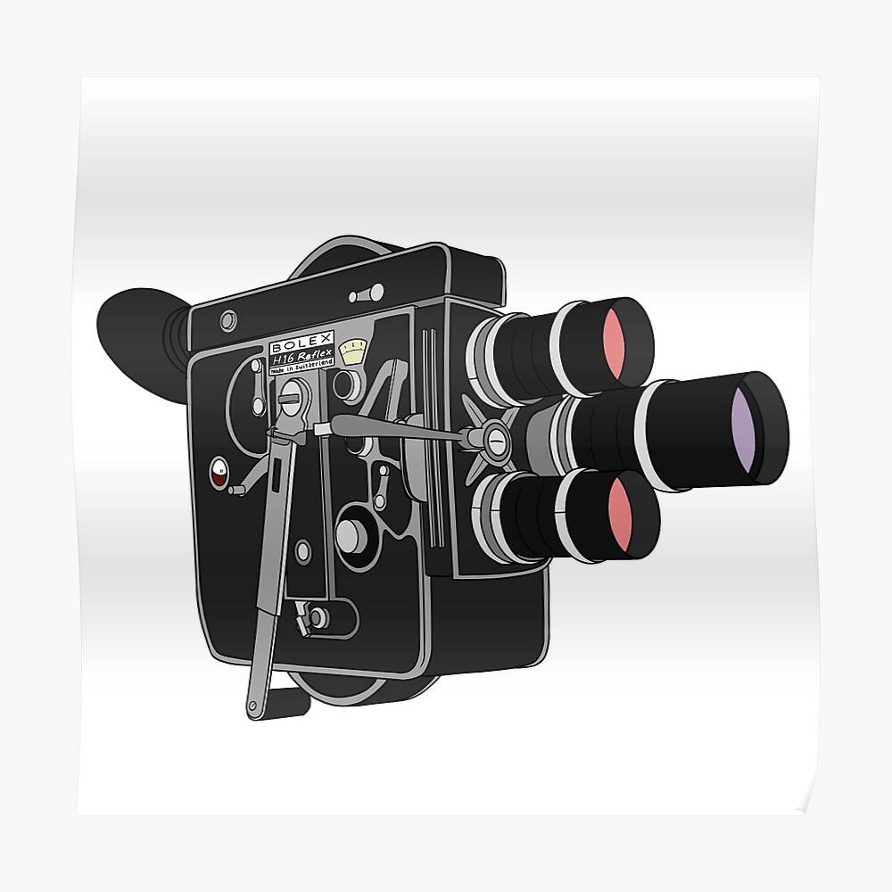 Vintage Film Camera Cinema Cinematography – Poster - Canvas Print ...