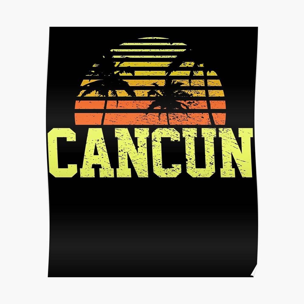 Cancun Mexico Mexican Traveler Summer Vacation – Poster - Canvas Print ...