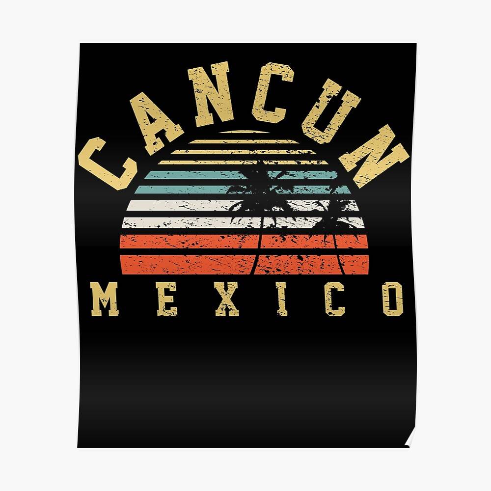 Cancun Mexico Mexican Traveler Summer – Poster - Canvas Print - Wooden ...