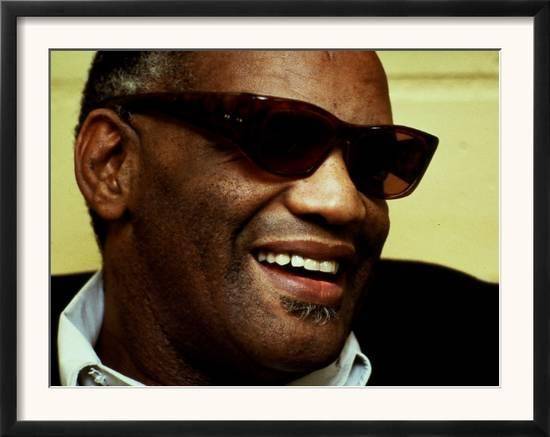 Ray Charles Portrait – Poster - Canvas Print - Wooden Hanging Scroll ...