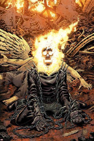 Ghost Rider No.18 Cover: Ghost Rider – Poster - Canvas Print - Wooden ...