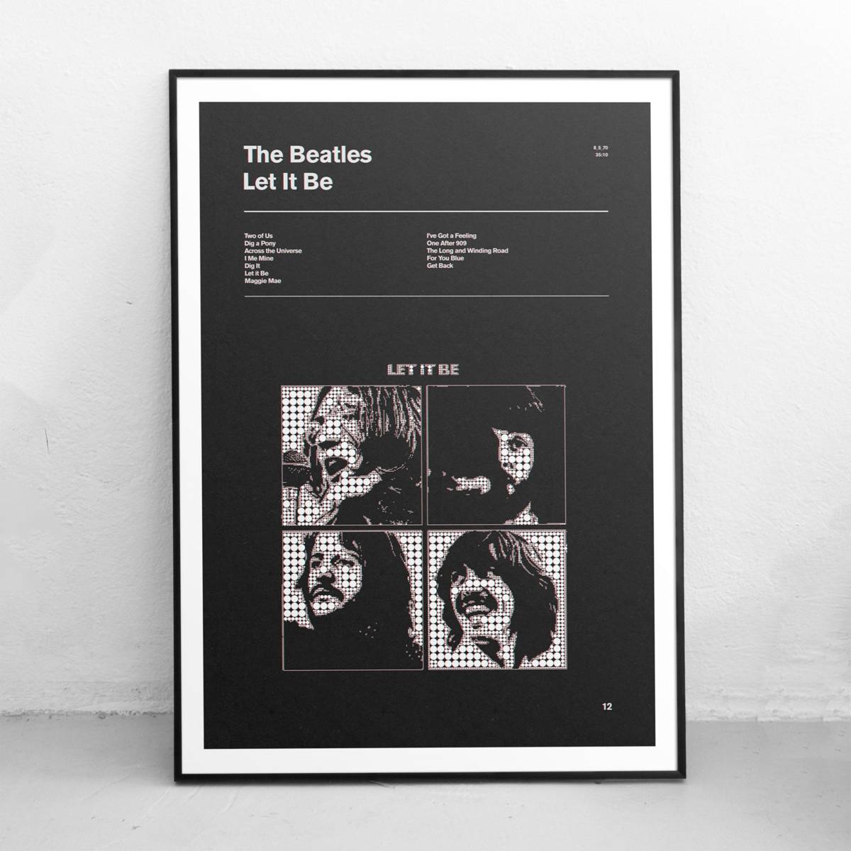 The Beatles Let It Be - Retro Music Print - Beatles Wall Art - Graphic ...