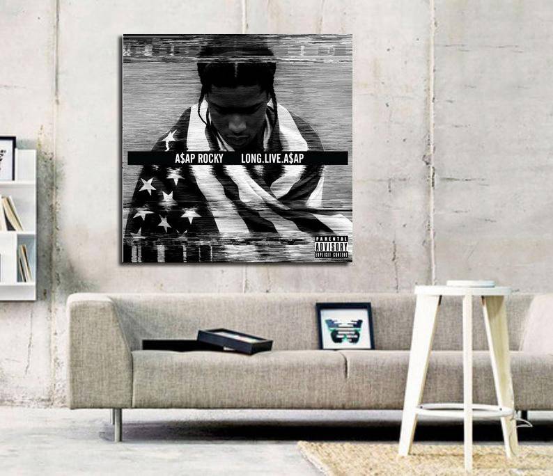 Asap Rocky Long Live Asap Hip Hop Album Art Print – Poster - Canvas ...