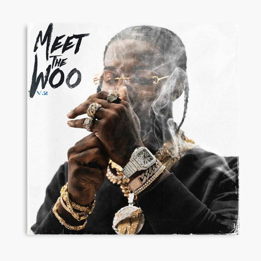 Meet The Woo V.2 - Pop Smoke Album Cover - Travis Scott – Poster