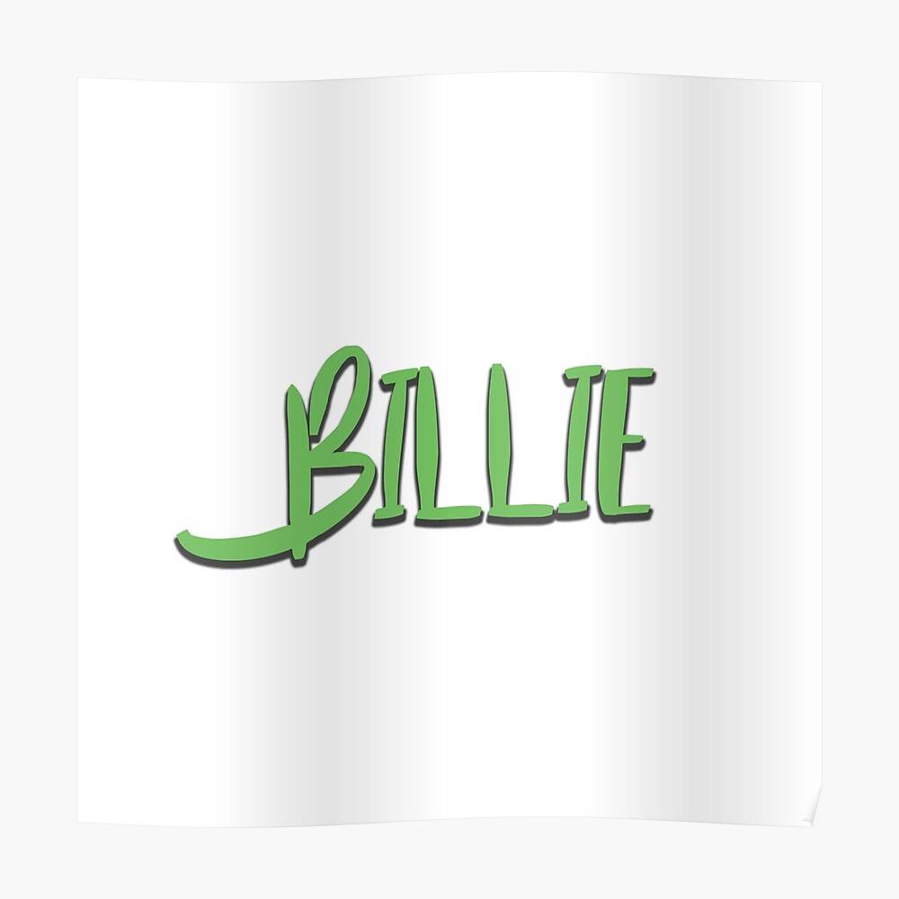 Billie Eilish Sticker Cut Out – Poster - Canvas Print - Wooden Hanging ...