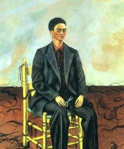 Self Portrait With Cropped Hair Frida Kahlo 1940 – Poster - Canvas ...