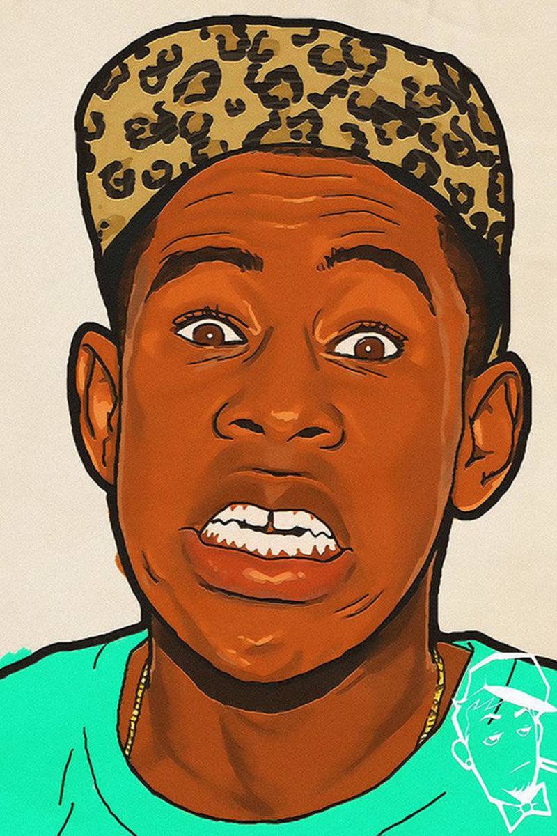 Tyler the creator i think. Тайлер the creator OFWGKTA. Tyler the creator face. Тайлер зе Криэйтор рисунок. Tyler the creator зубы.