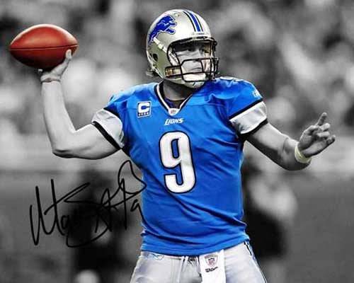 Matthew Stafford Poster Detroit Lions Hand Drawn Poster Canvas 