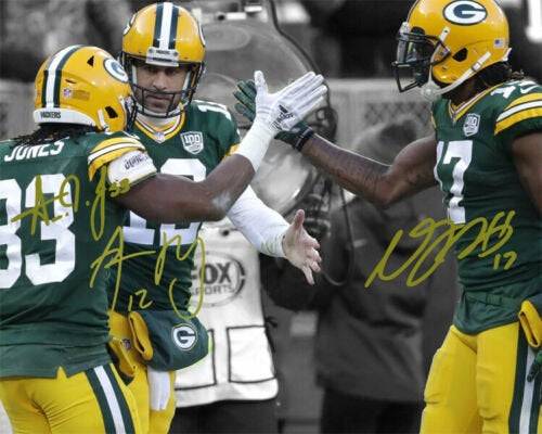 aaron rodgers signed 8x10