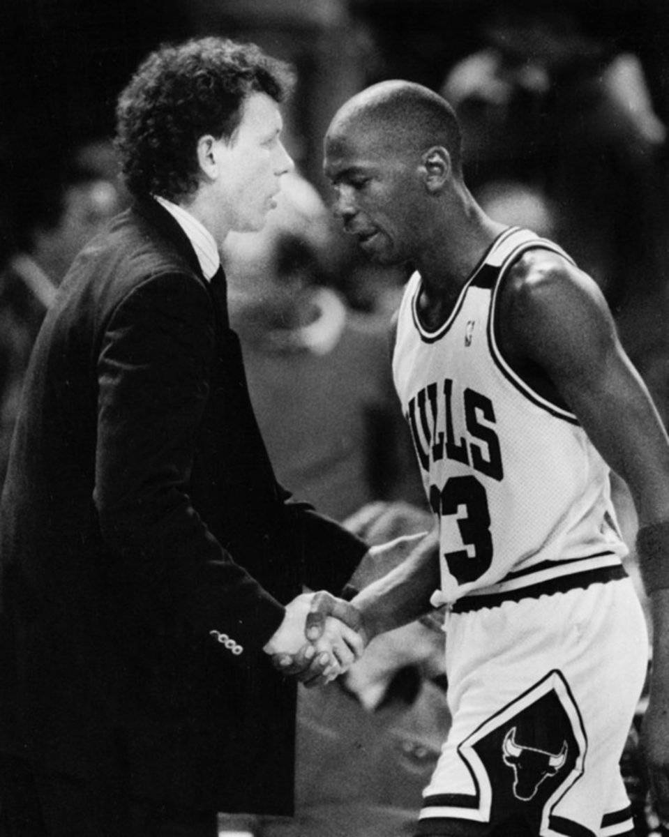 Michael Jordan Talks With Coach – Poster - Canvas Print - Wooden ...