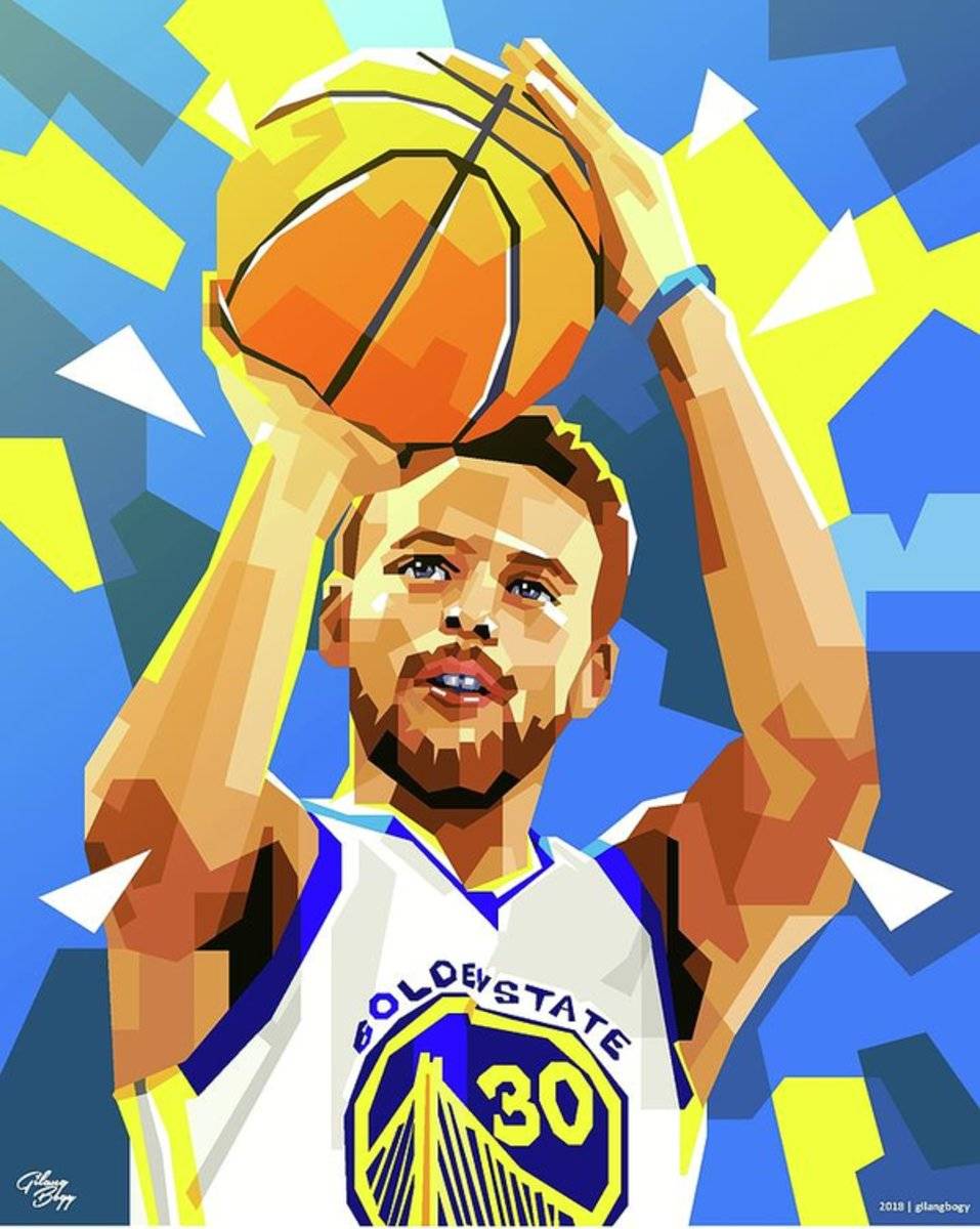 Steph Curry – Poster - Canvas Print - Wooden Hanging Scroll Frame ...